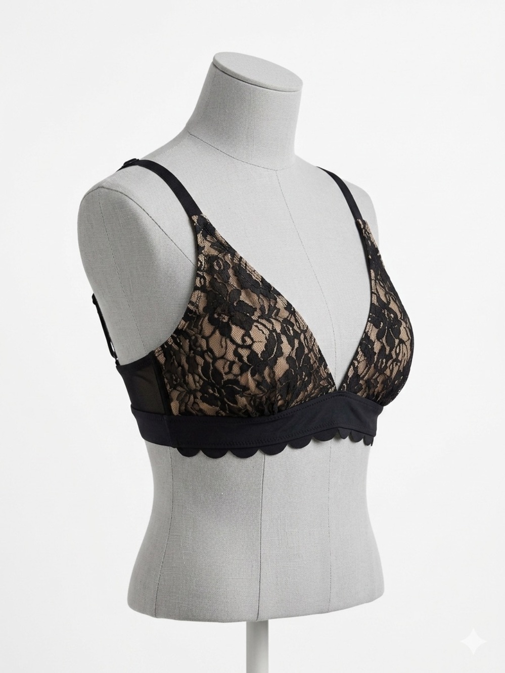 Black Lace Bralette bikini set - NWT